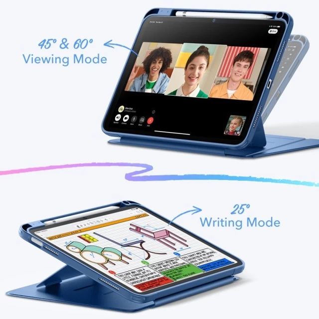 Чохол ESR Flip Hybrid для iPad A16 11 2025 11th Gen | 10.9 2022 10th Navy Blue