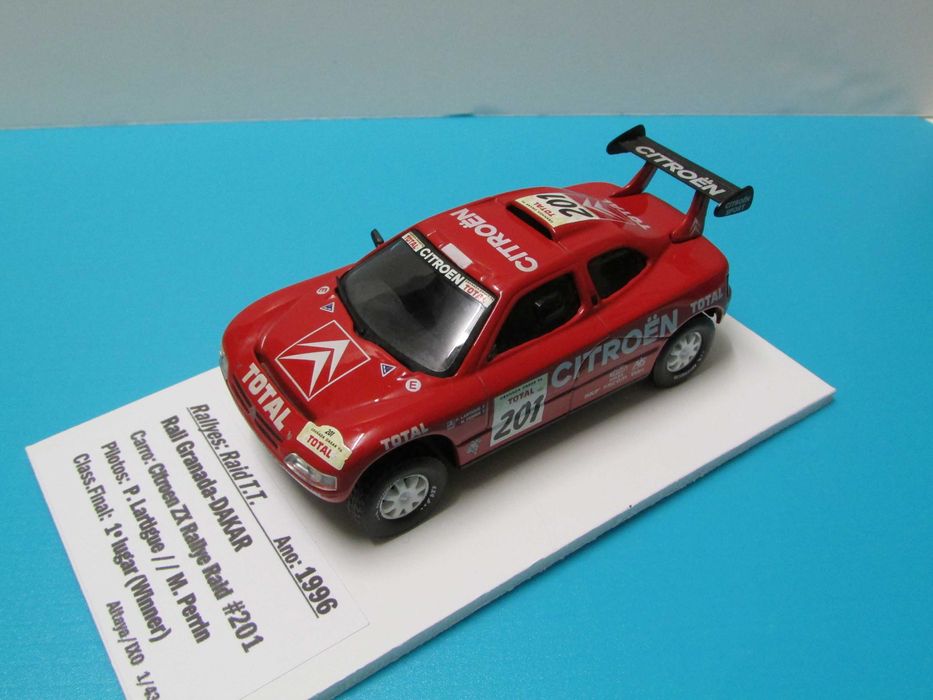 Citroen ZX Rallye Raid #201: Vencedor Rali Dakar 1996 - escala 1/43