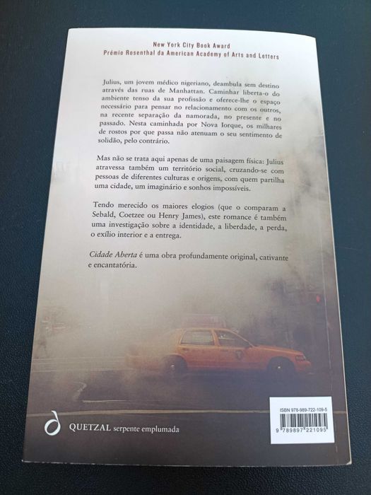 Livro "Cidade Aberta", Teju Cole