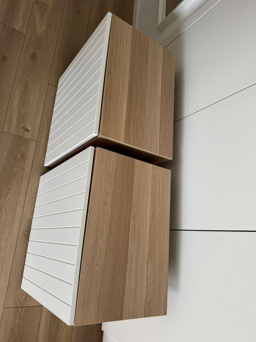 2 armários IKEA carvalho/ branco