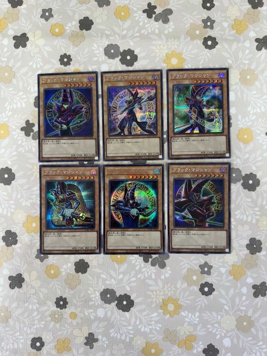 Yu-Gi-Oh! 6 Cartas Japonesas Mago Negro Oficiais Konami–Near Mint