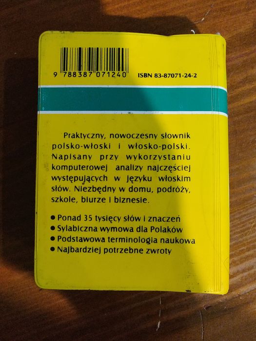 Słownik włoski exlibris mały podróżny