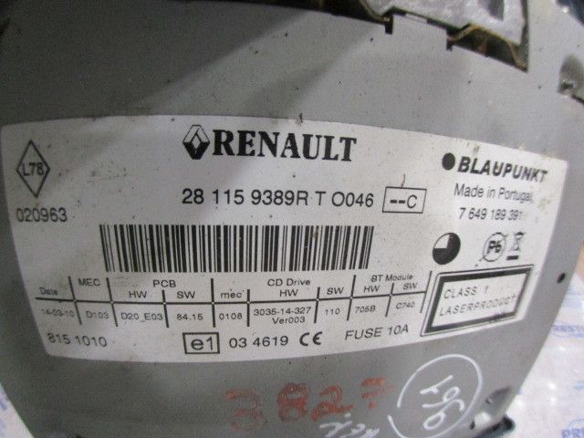 Rádio / auto-rádio RENAULT Grand Scénic III (JZ0/1_)