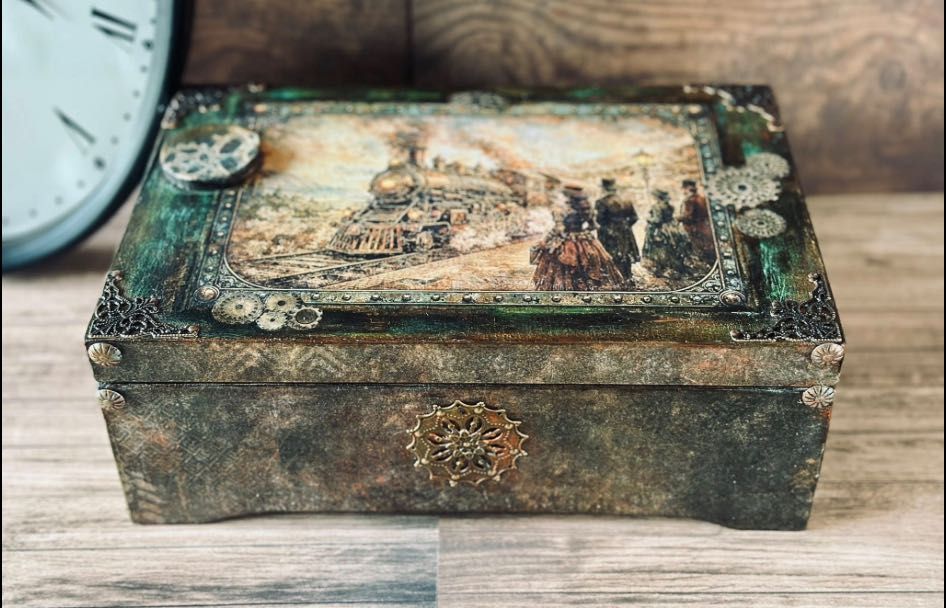 Wyjątkowe Rękodzieło Mojej Żony | Decoupage | Szkatułka, Dekoracja, Lampka , Chustecznik | Prezent Handmade