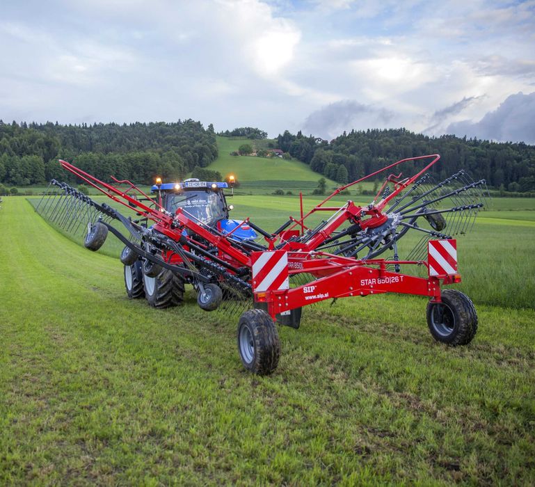 Zgrabiarka jedno karuzelowa INTER-TECH ZKT-3.5m tandem 4.2m SIP 8m