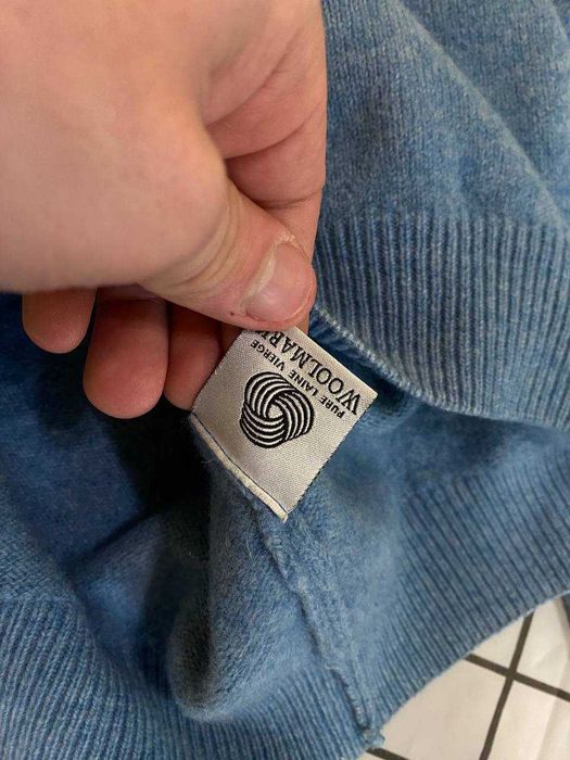 Lacoste шерстяной свитер голубой L оригинал