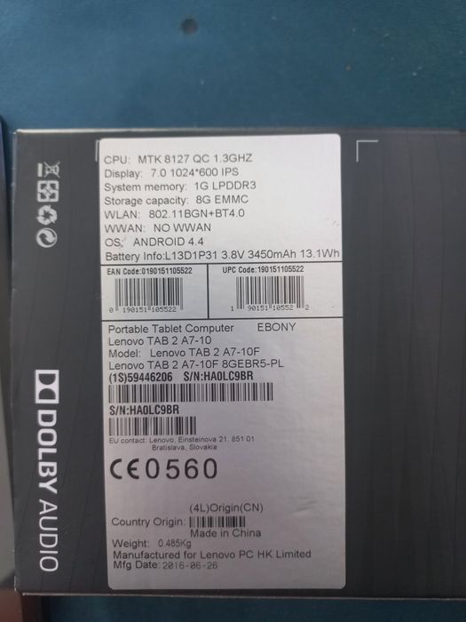 Tablet Lenovo Tab 2 A7