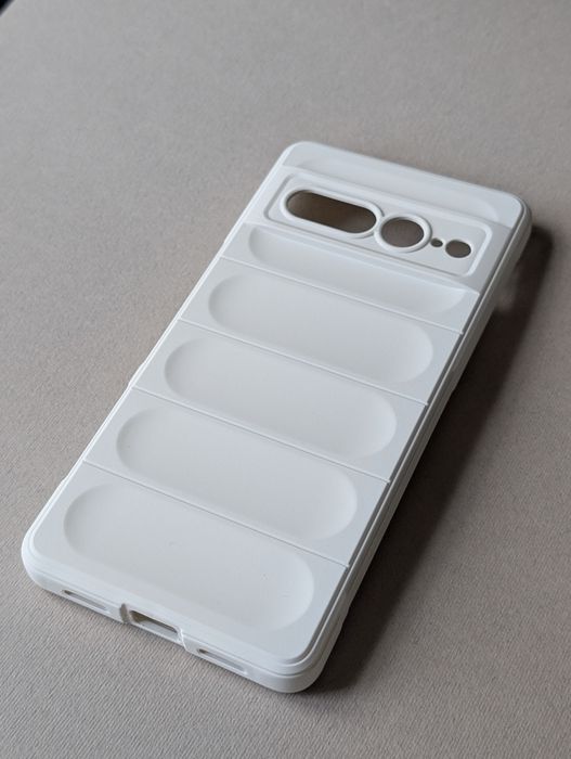 Протиударний чохол Google Pixel 7 Pro силіконовий з мікрофіброю Білий