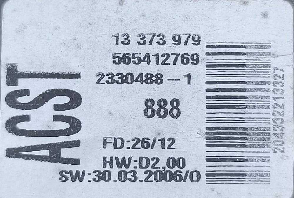 Display / Ecrã de Informações 13373979 - OPEL CORSA D