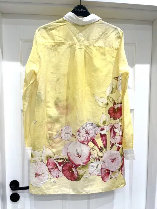 Marella sport nowa letnia koszula oversize żółta tunika bawełniana S