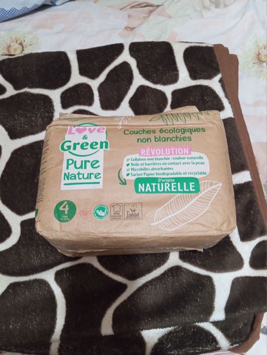 Памперси Love & Green Pure Nature (розмір 4, 7–18 кг)