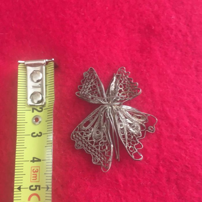 Alfinetes,broches em forma de borboleta,filigrana