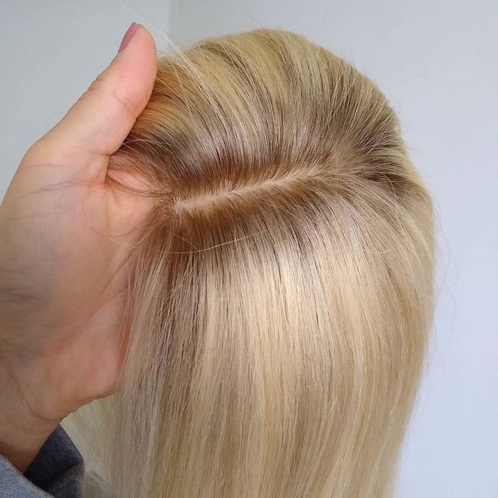 Накладка топер з натурального волосся 35 см 50 см Якість