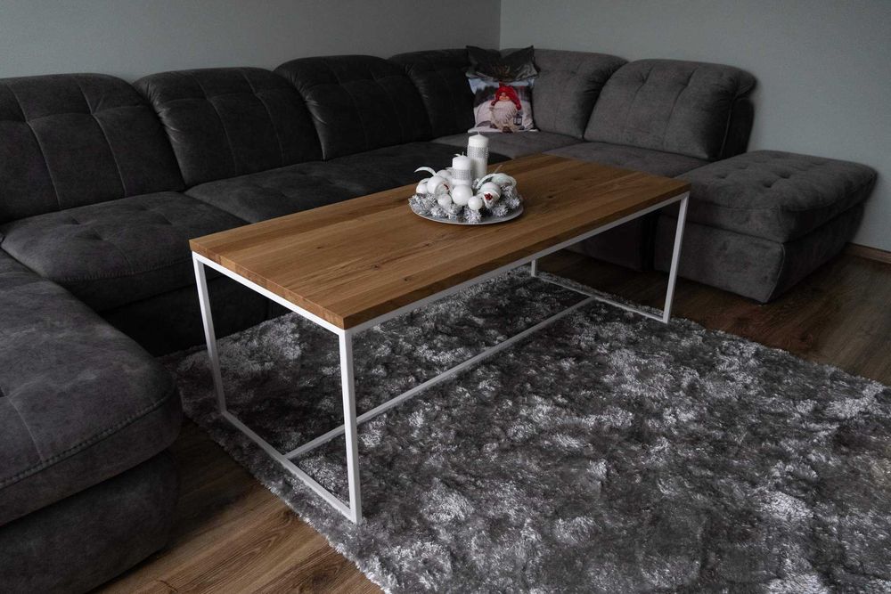 Stolik kawowy metalowy INDUSTRIALNY LOFT regał stół kwietnik