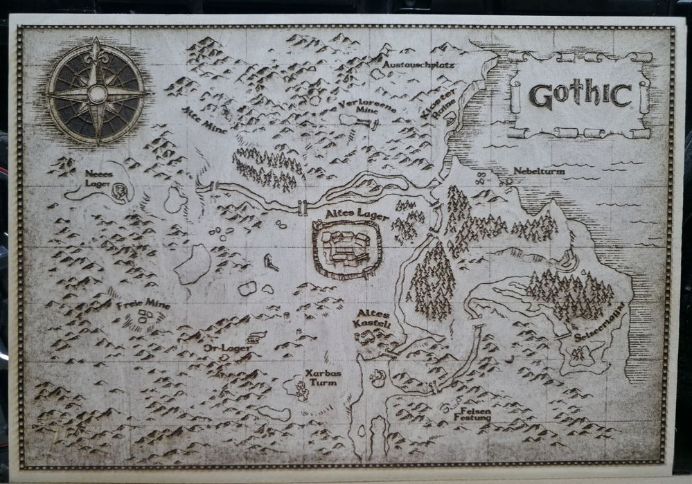 Gothic Mapa Grawer