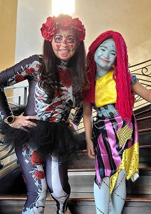 Fantasia de Halloween para mulher, esqueleto divertido, nova