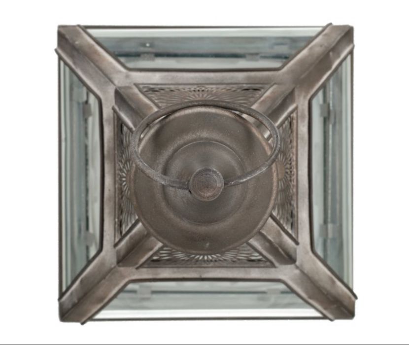 Lanterna metal e vidro