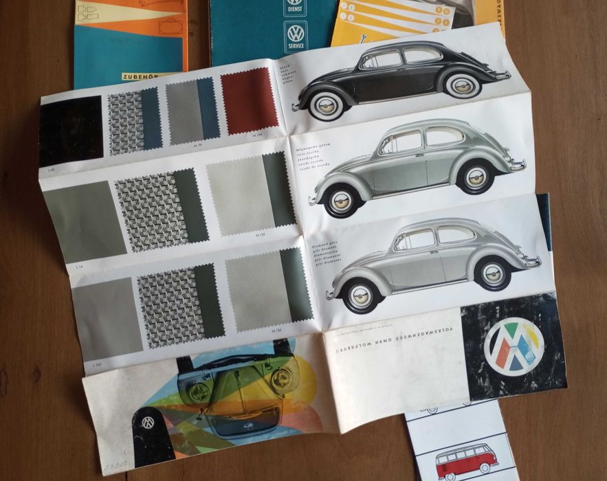 Antigas brochuras VW Volkswagen