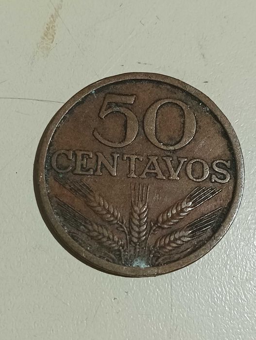 Moedas de 50 centavos desde o Ano de 1969