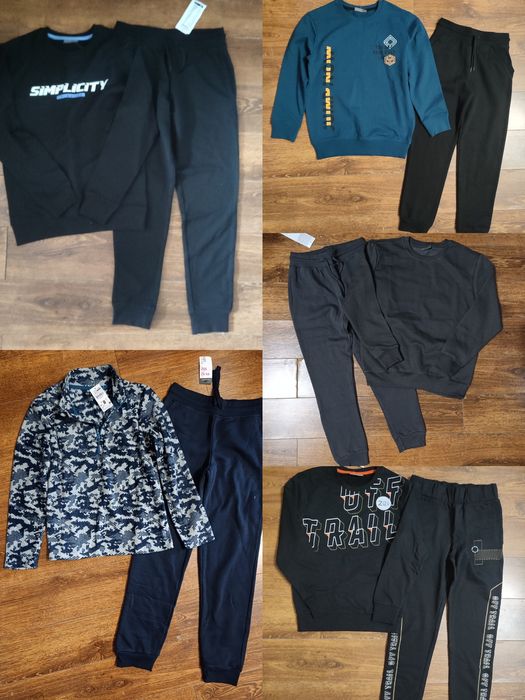 Свитшоты, спортивные штаны, костюмы, пижамы, трусы, куртки, джинсы.