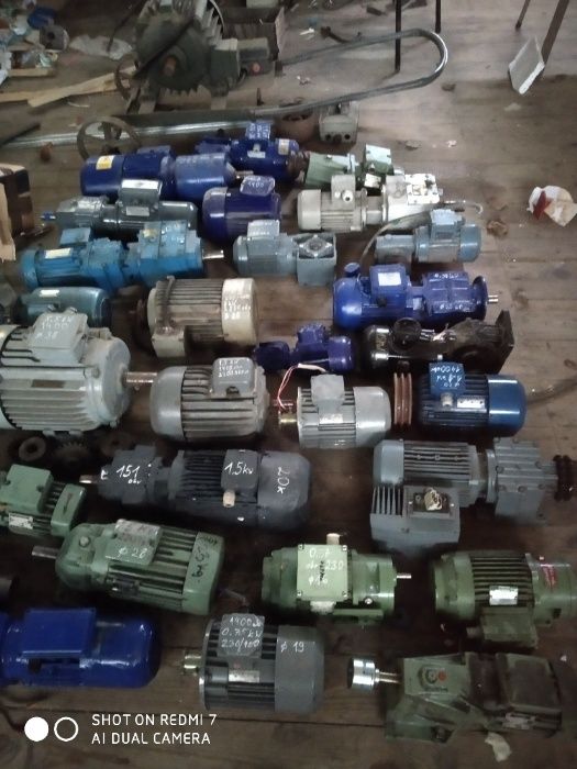 silnik, motoreduktor 0.37-7.5 kW 220/380 V