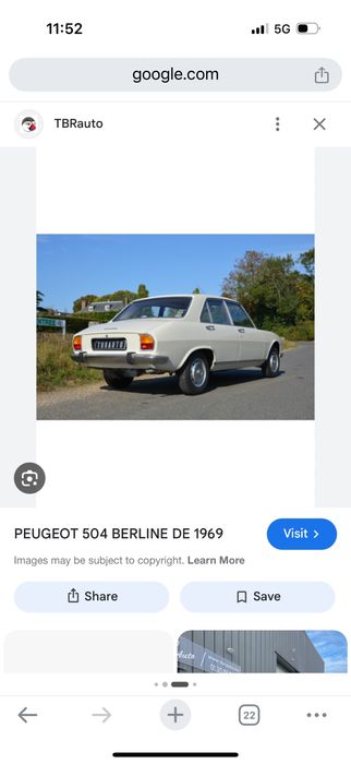 Peugeot 504 berlina peças