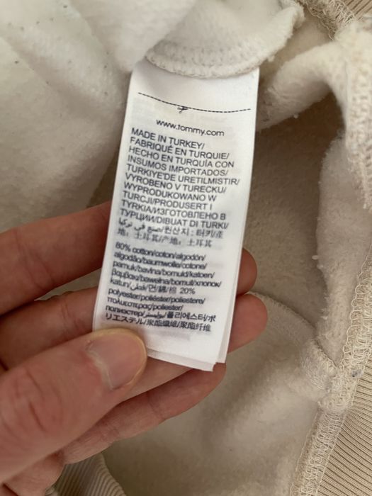 Tommy Hilfiger Ivory Patchwork Crew Neck Sweatshirt- новий , Розмір М