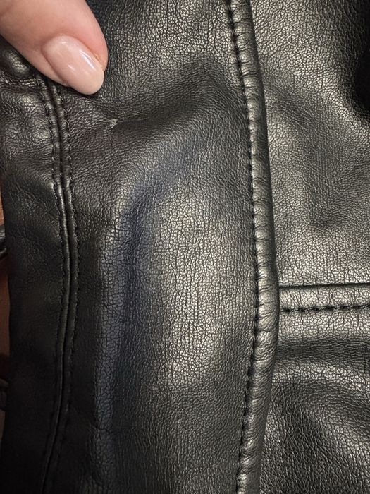 Kurtka ramoneska dziewczęca H&M 134 czarna