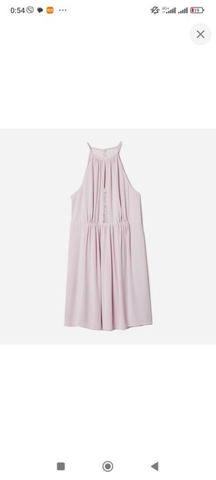 Сарафан жіночий H&M 6144267b45 54 Пудра (KC100000018464_KAY20000012982