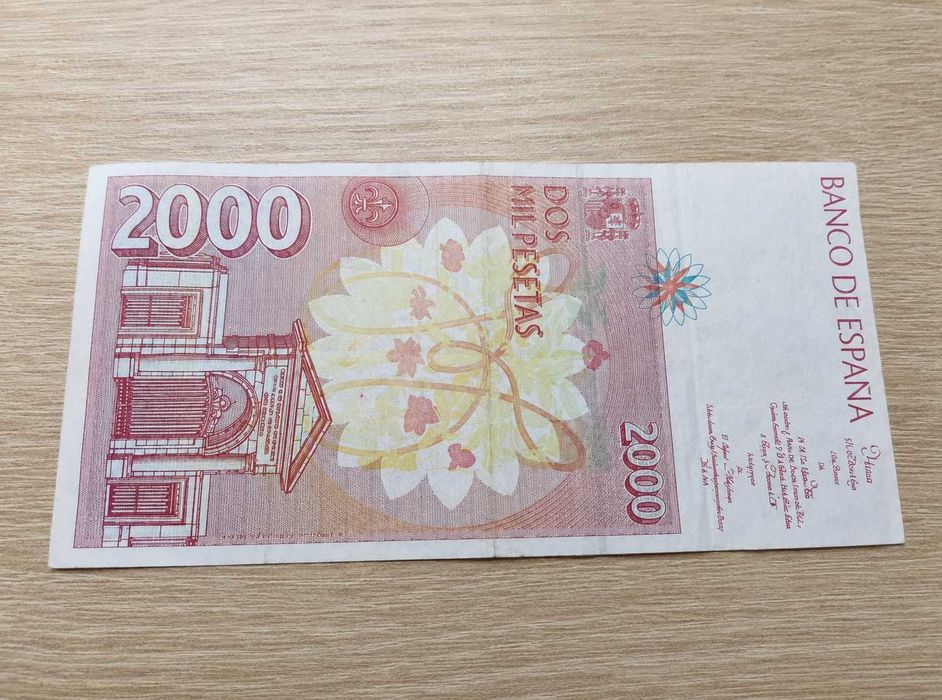 Hiszpania Banknot 2000 Pestas DOS MIL 1992 kolekcjonerski