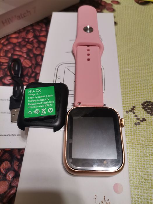 Смарт Watch C6 Pink/Gold Sim BT SD съемный АКб