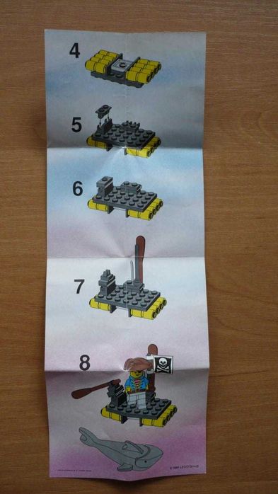Klocki LEGO® 6234 Pirates - Renegade's Raft 1991r. Kompletność 100%