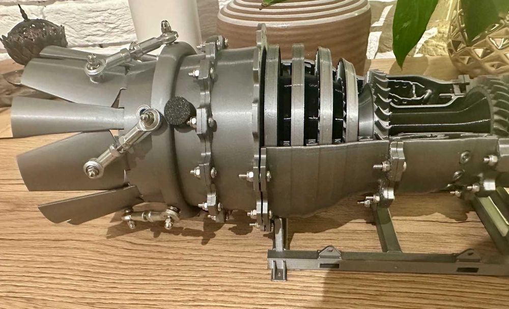 Model Silnika Odrzutowego – 3D Druk, Ruchome Elementy