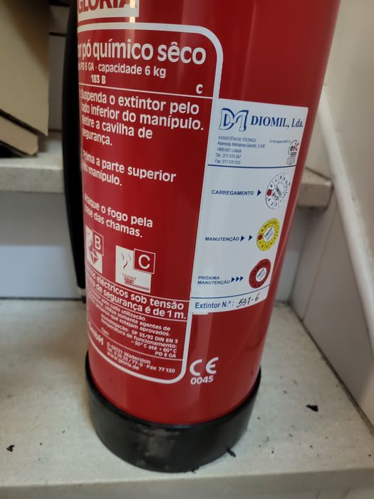 Extintor pó quimico ABC