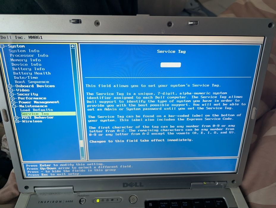 Laptop Dell Inspiron 6400 notebook