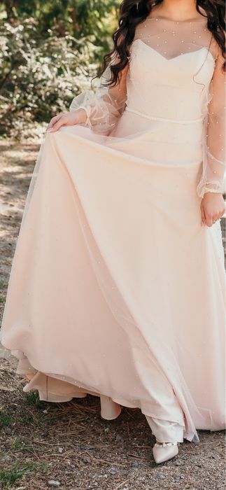 Корсетное платье  с накидкой