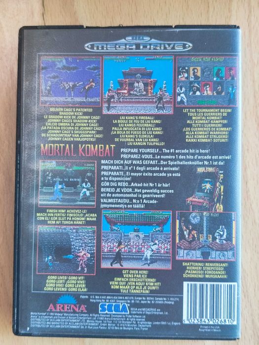 Trilogia Mortal Kombat para Mega Drive (Sega Genesis)
