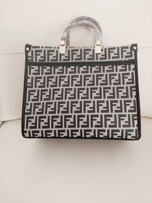 torebka elegancka - biało-czarna - nowa