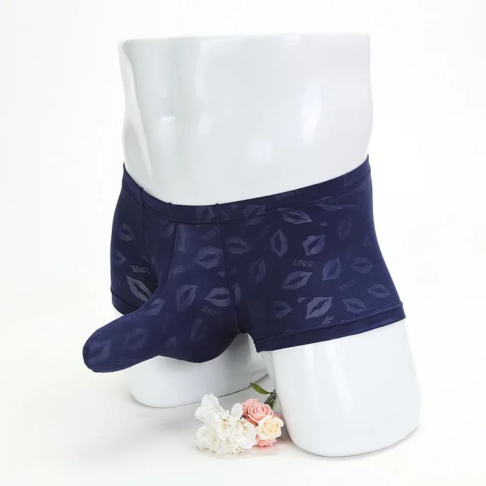 Męskie Przeźroczyste Bokserki w Formie Ocieplacza Na Penisa w USTA - M