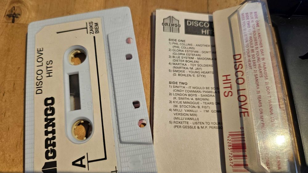 BG Kaseta DISCO LOVE HITS [Gringo] Roxette Martika Smokie Phil Collins
