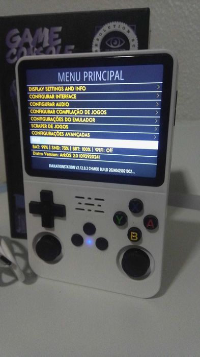 Consola Portátil Retrô R36S - Branco - Nova!!