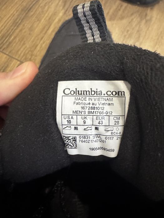 Трекінгові чоловічі черевики  Columbia  Firecamp Boot  Чорний