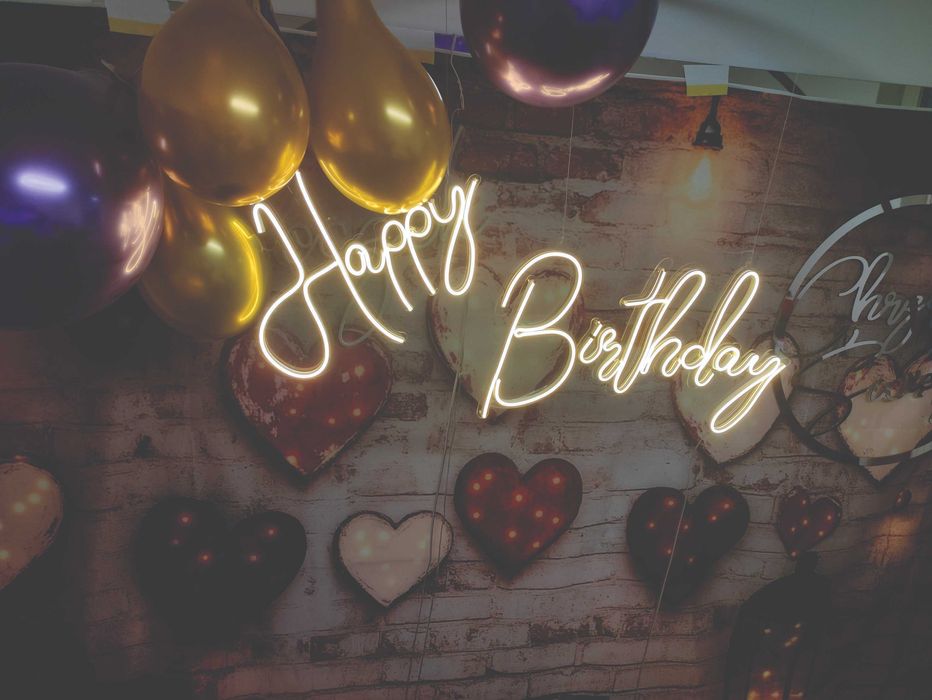 Happy Birthday neon