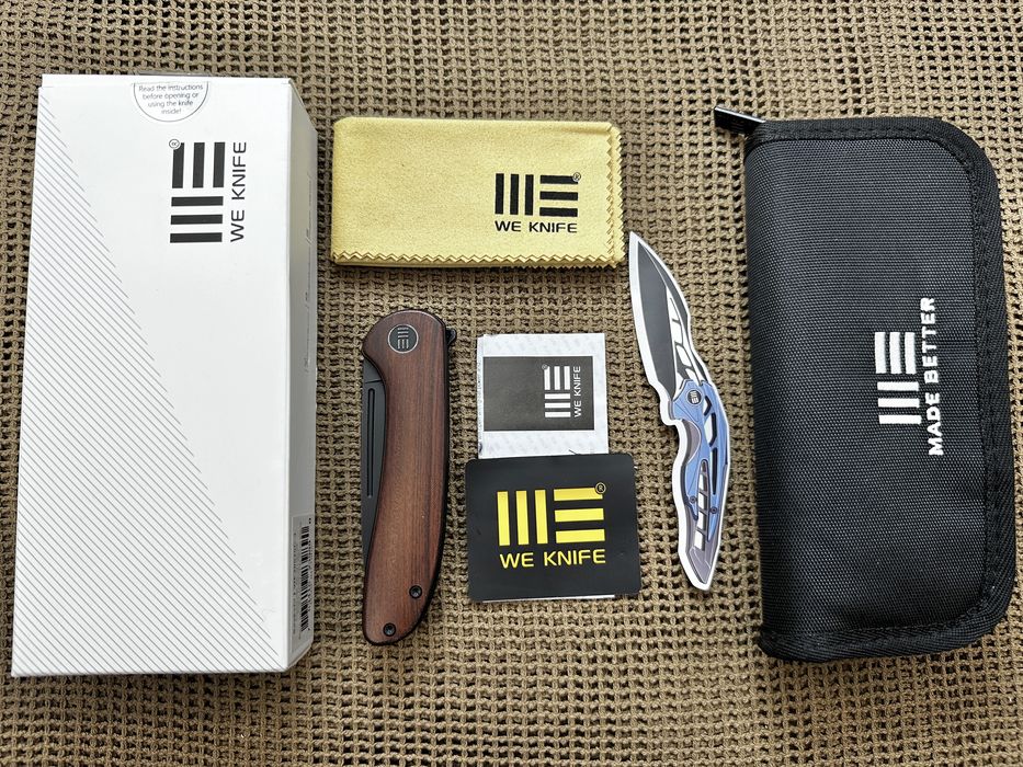 Ніж WE Knife Saakshi Titanium + Wood сталь CPM 20CV