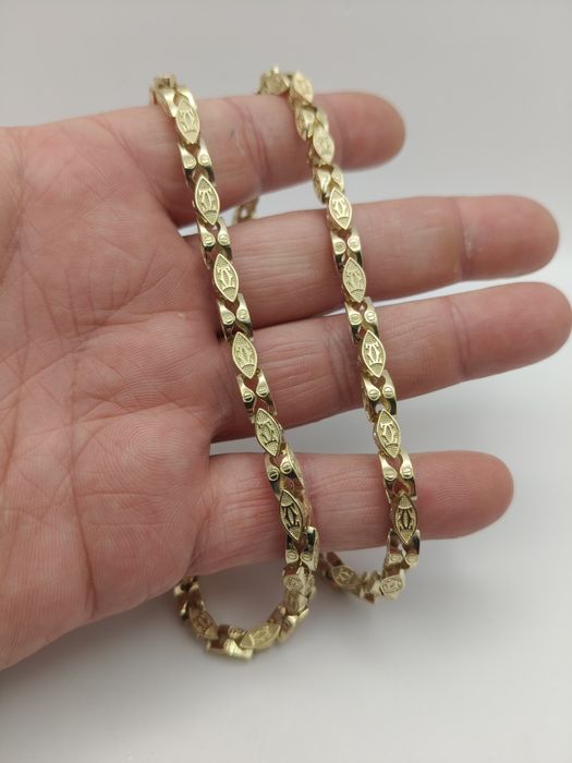 Złoty Łańcuszek Cartier  Pr.585 14K Nowy 60cm