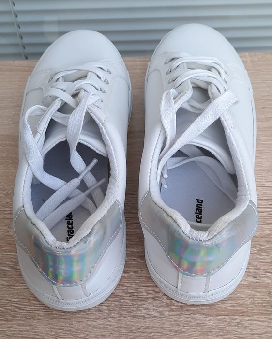 Buty damskie sneakersy Graceland - białe, stylowe, rozmiar 37