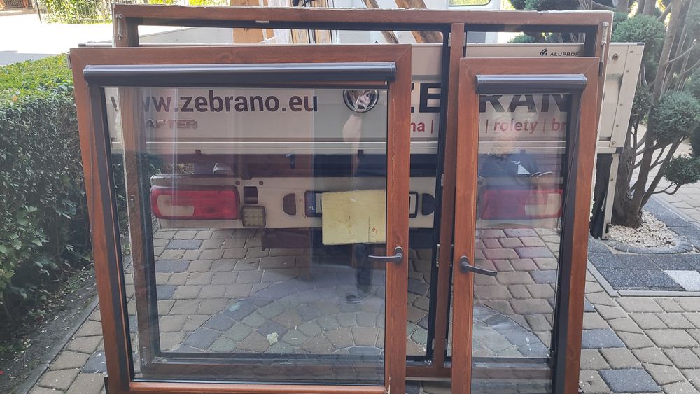 Okno złoty dąb szerokość 177 wysokość 144