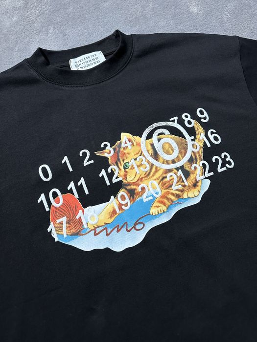 Футболка Maison Margiela cat чорна С М Л