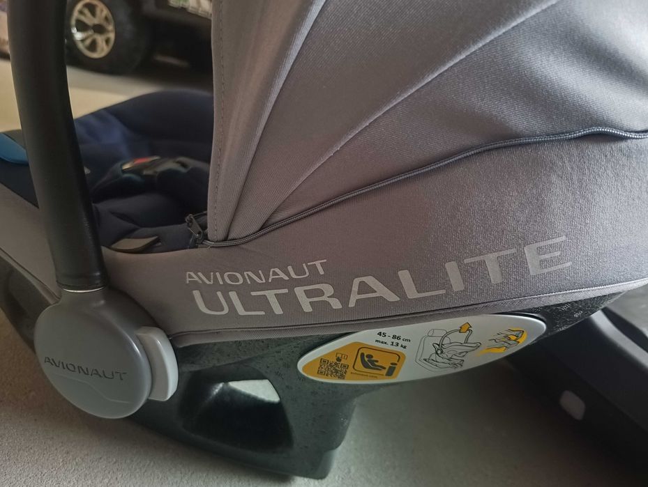 Avionaut Ultralite fotelik + siedzisko Avionaut Aerofix+ baza ISOFIX