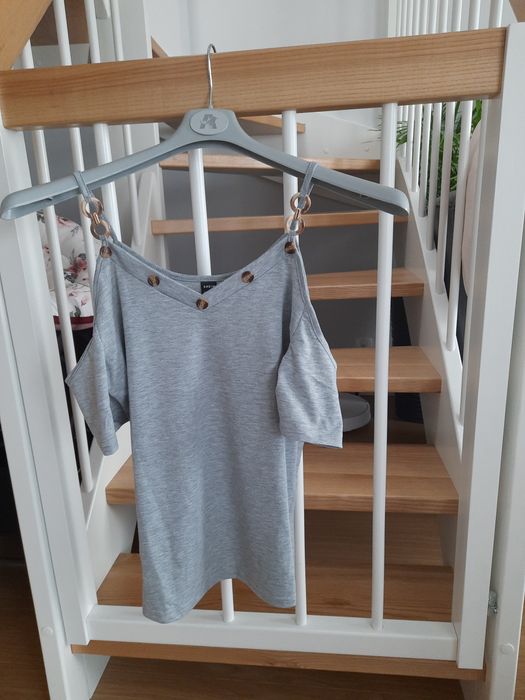 T-shirt z odkrytymi ramionami, Shein, rozm. S